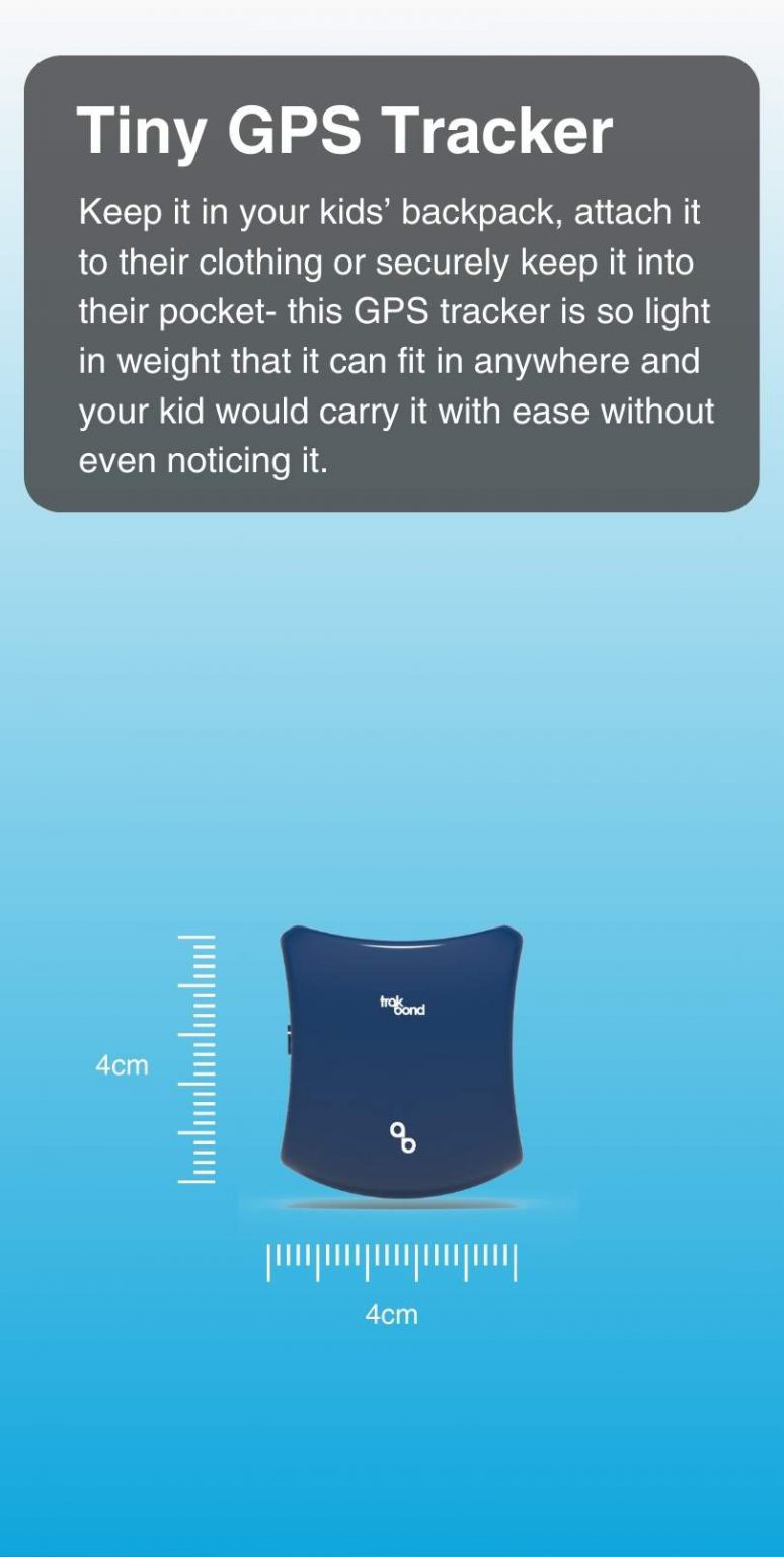 Trakbond | India's smartest and tiniest GPS Tracker for Kids in 2025
